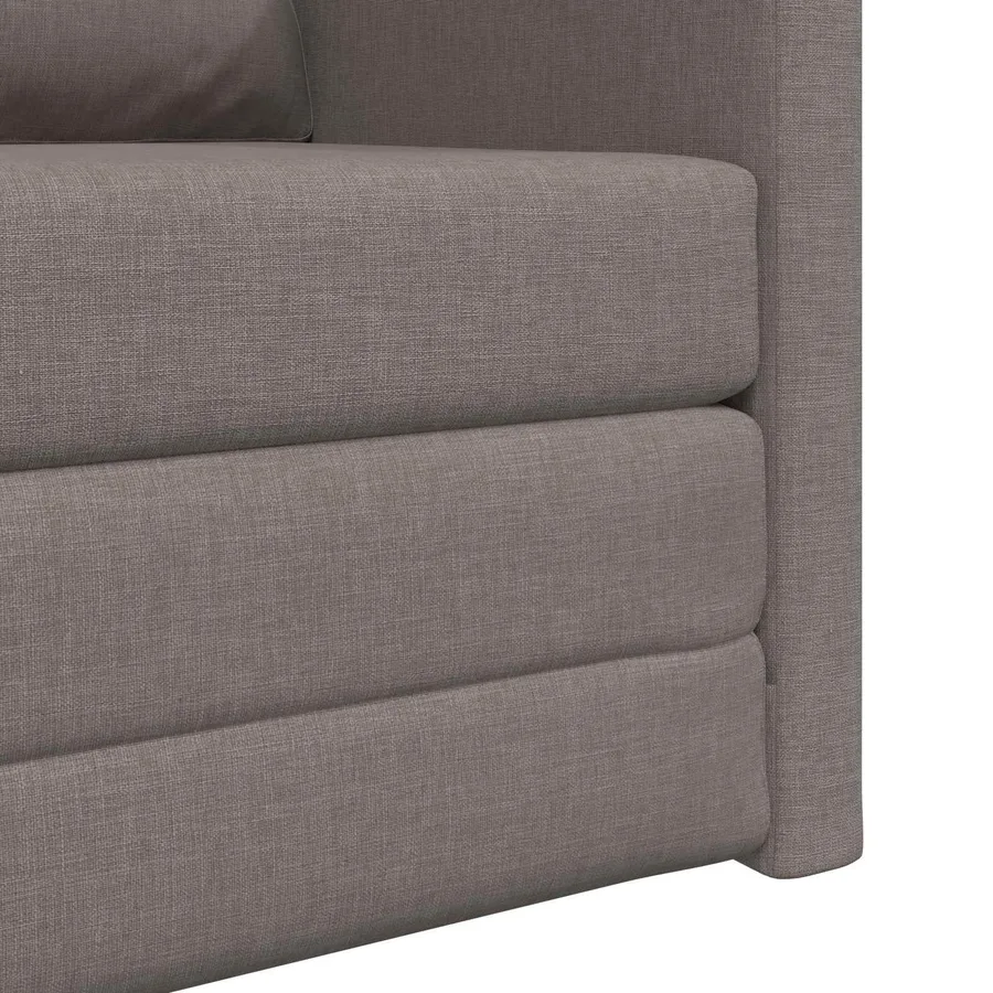 Canapé-Lit Taupe 74 x 77 x 81 cm tissu - 9