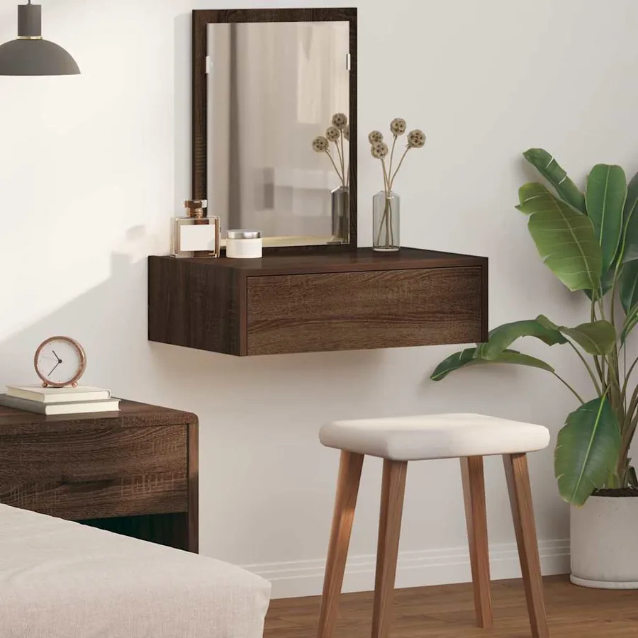 Table de Toilette Marron 60 x 40 x 70 cm Bois d'ingénierie