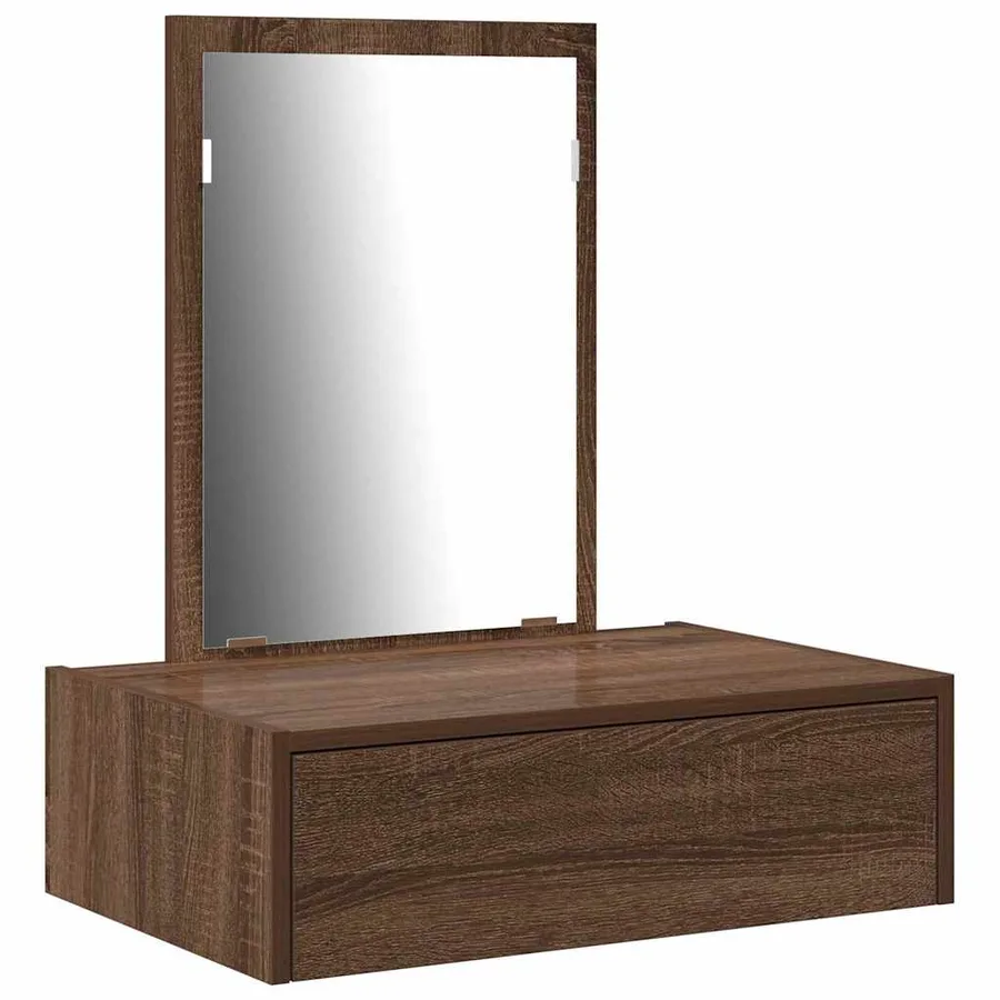 Table de Toilette Marron 60 x 40 x 70 cm Bois d'ingénierie - 2