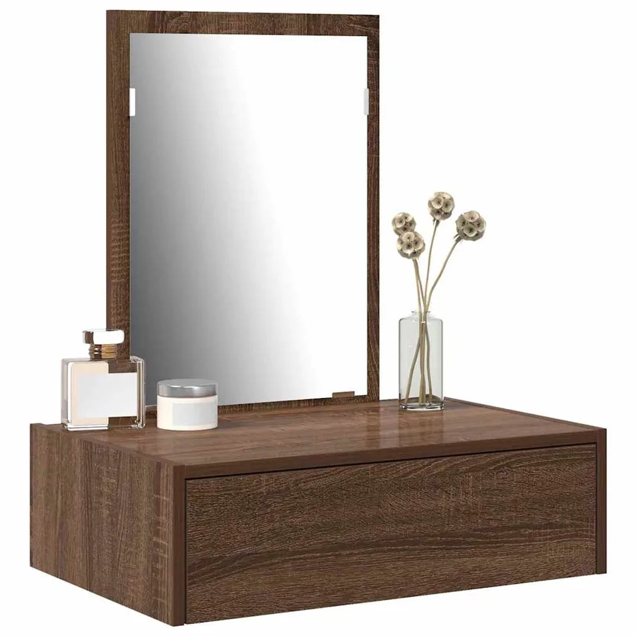 Table de Toilette Marron 60 x 40 x 70 cm Bois d'ingénierie - 3