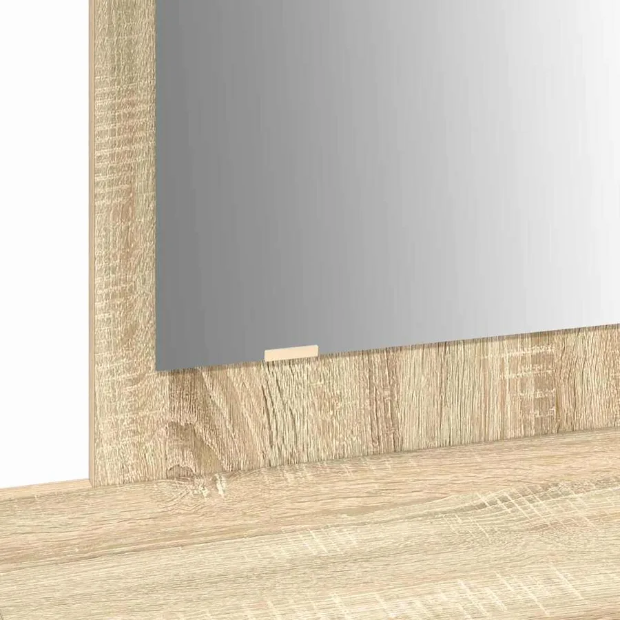 Table de Toilette Marron 100 x 40 x 70 cm Bois d'ingénierie - 10