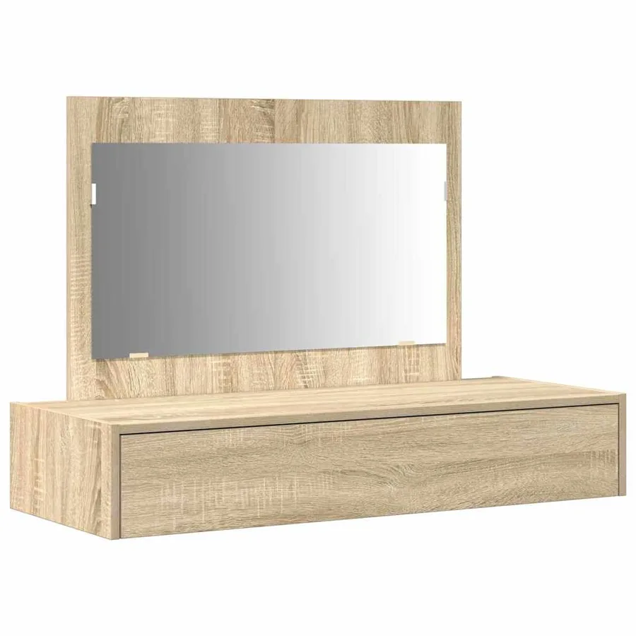 Table de Toilette Marron 100 x 40 x 70 cm Bois d'ingénierie - 2