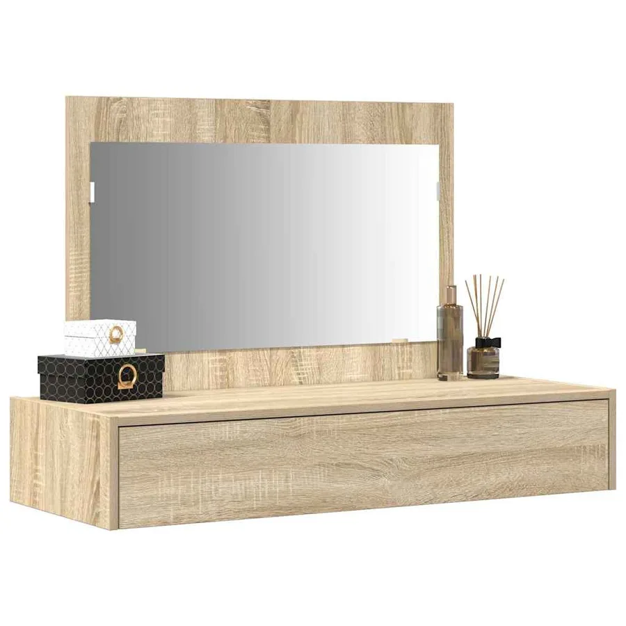 Table de Toilette Marron 100 x 40 x 70 cm Bois d'ingénierie - 3