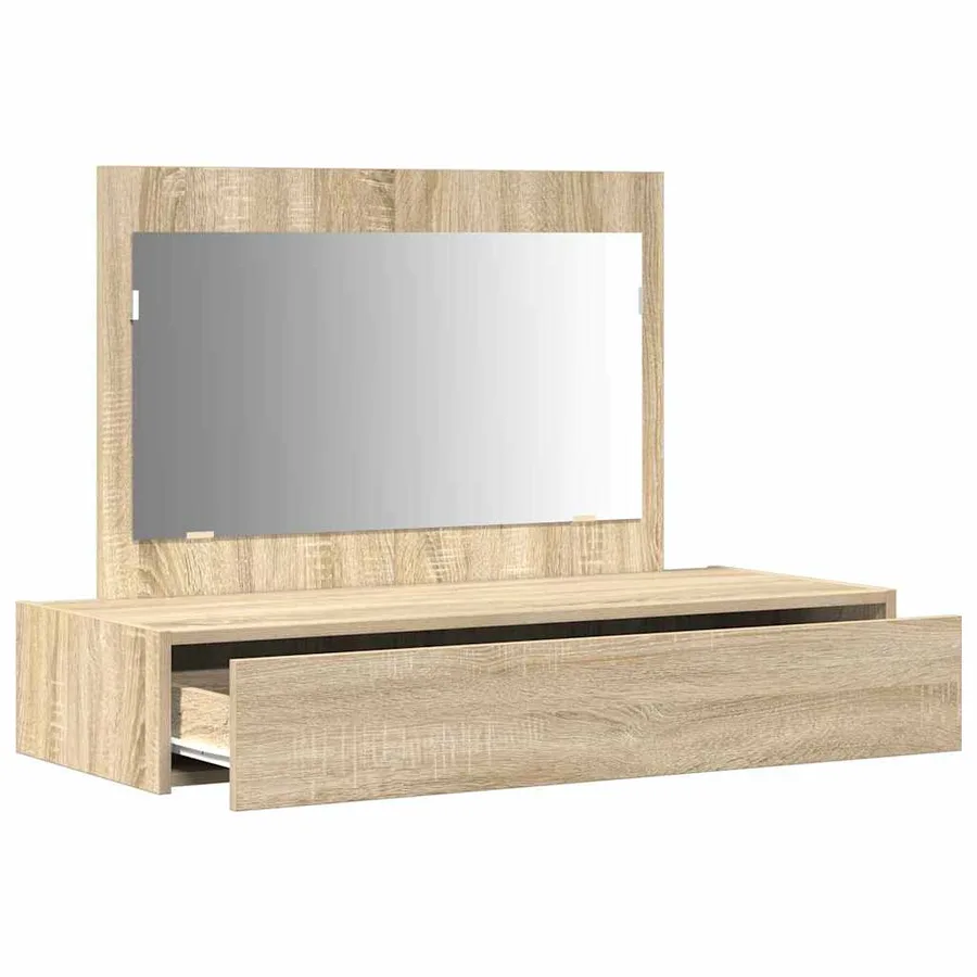 Table de Toilette Marron 100 x 40 x 70 cm Bois d'ingénierie - 5