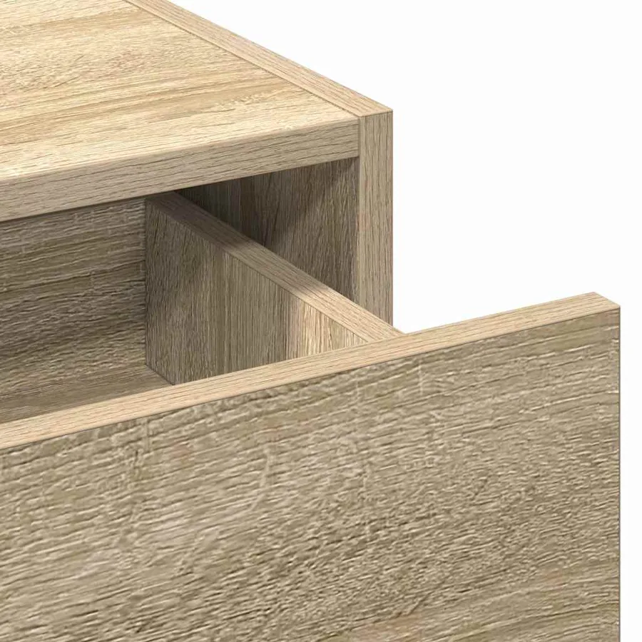 Table de Toilette Marron 100 x 40 x 70 cm Bois d'ingénierie - 9