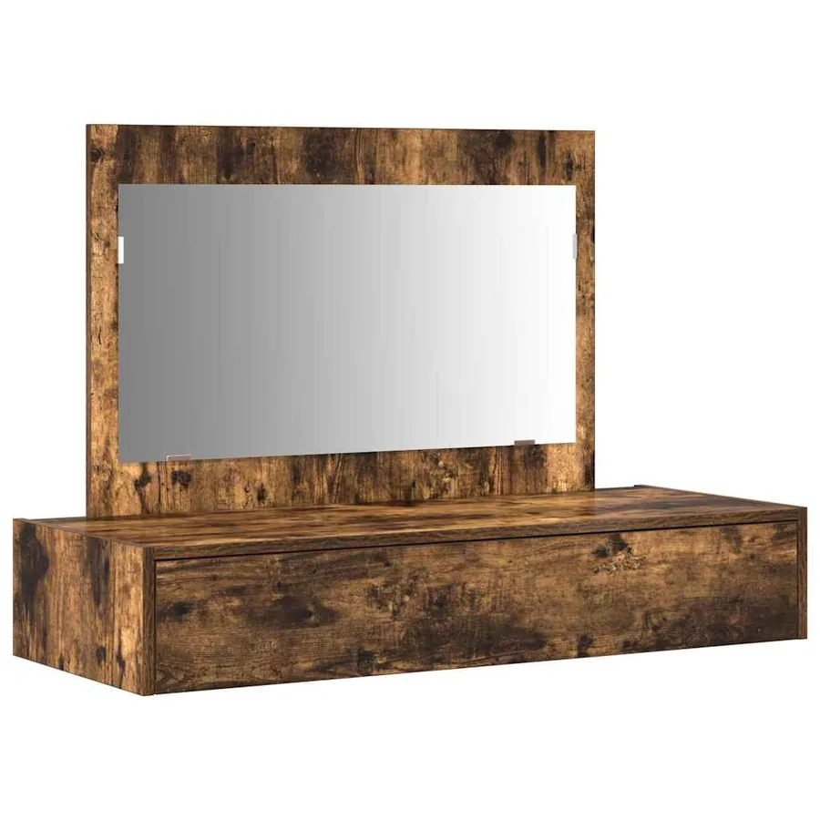 Table de Toilette Marron 100 x 40 x 70 cm Bois d'ingénierie - 2