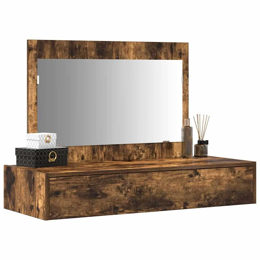 Table de Toilette Marron 100 x 40 x 70 cm Bois d'ingénierie - 3