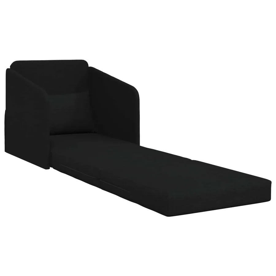 Canapé-Lit Noir 65 x 80 x 83 cm tissu - 3