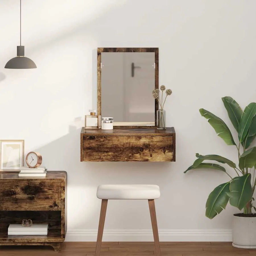 Table de Toilette Marron 60 x 40 x 70 cm Bois d'ingénierie - 4