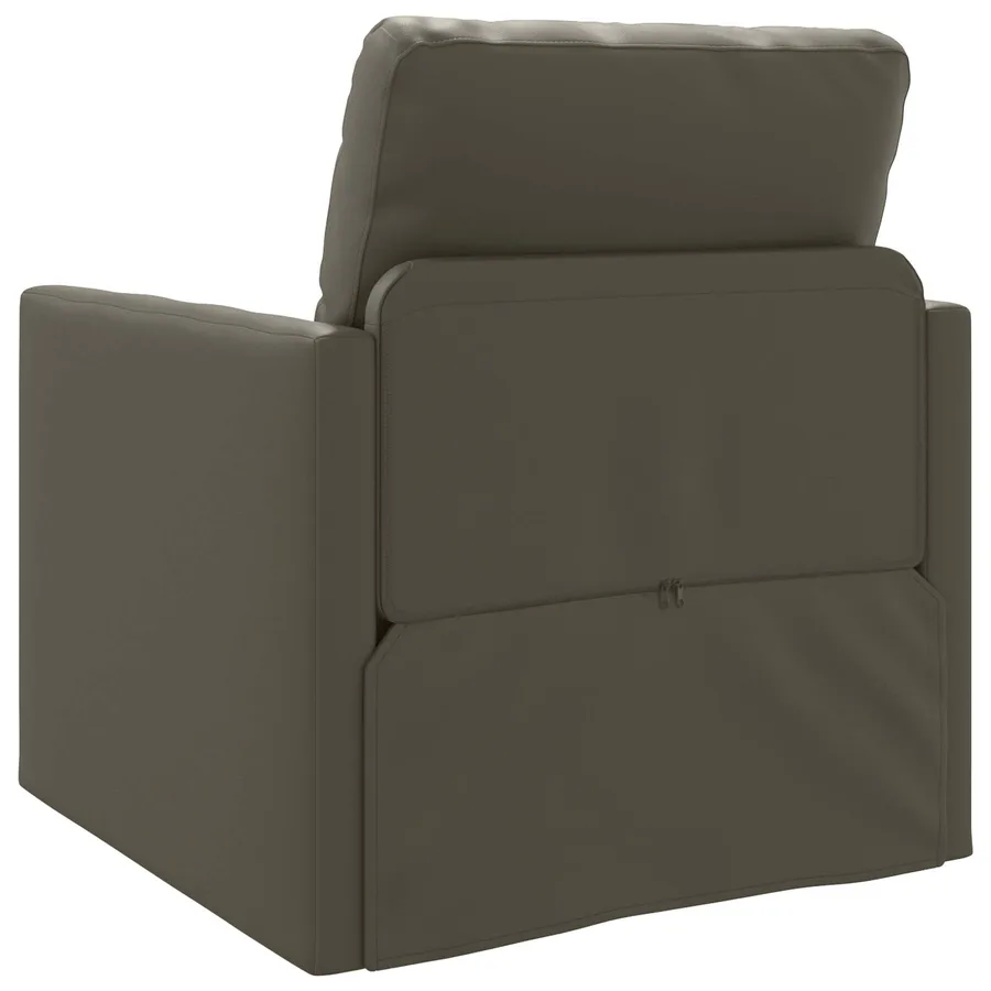Canapé-Lit 60cm Gris Simili cuir - 7