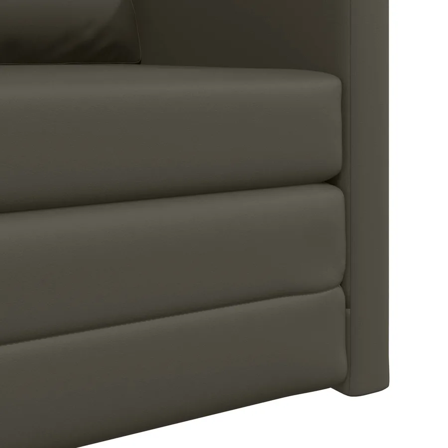 Canapé-Lit 60cm Gris Simili cuir - 9