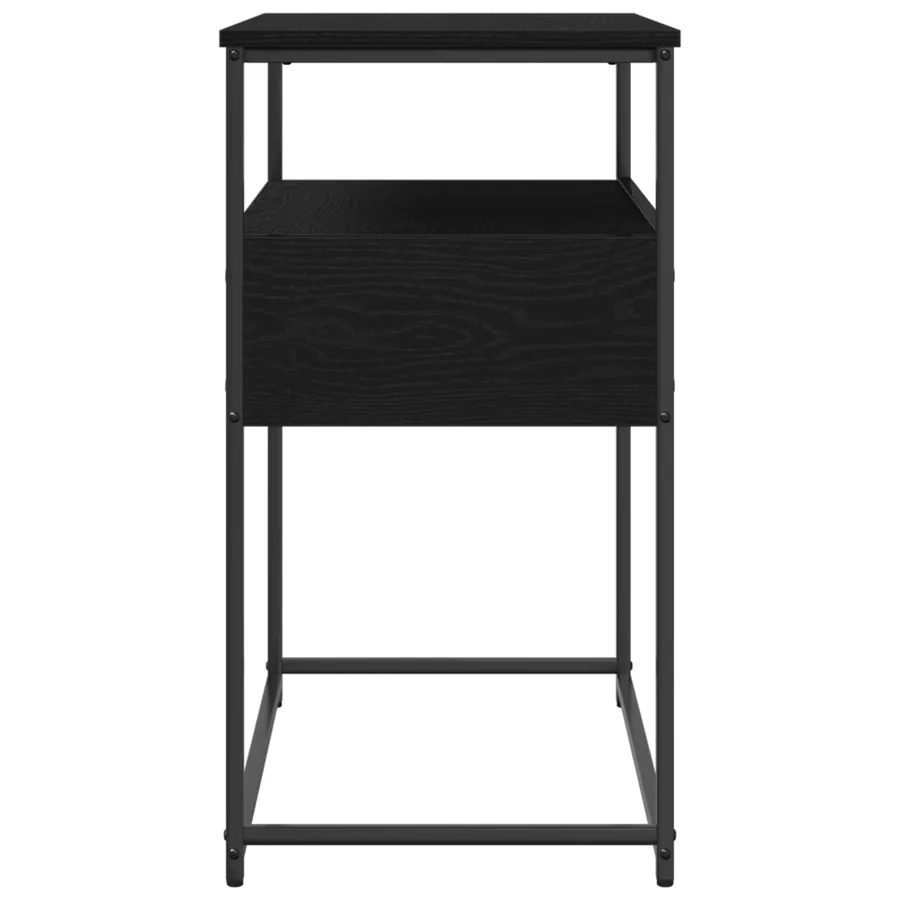 Table console Chêne noir 75 x 40 x 75 cm Bois d'ingénierie - 3