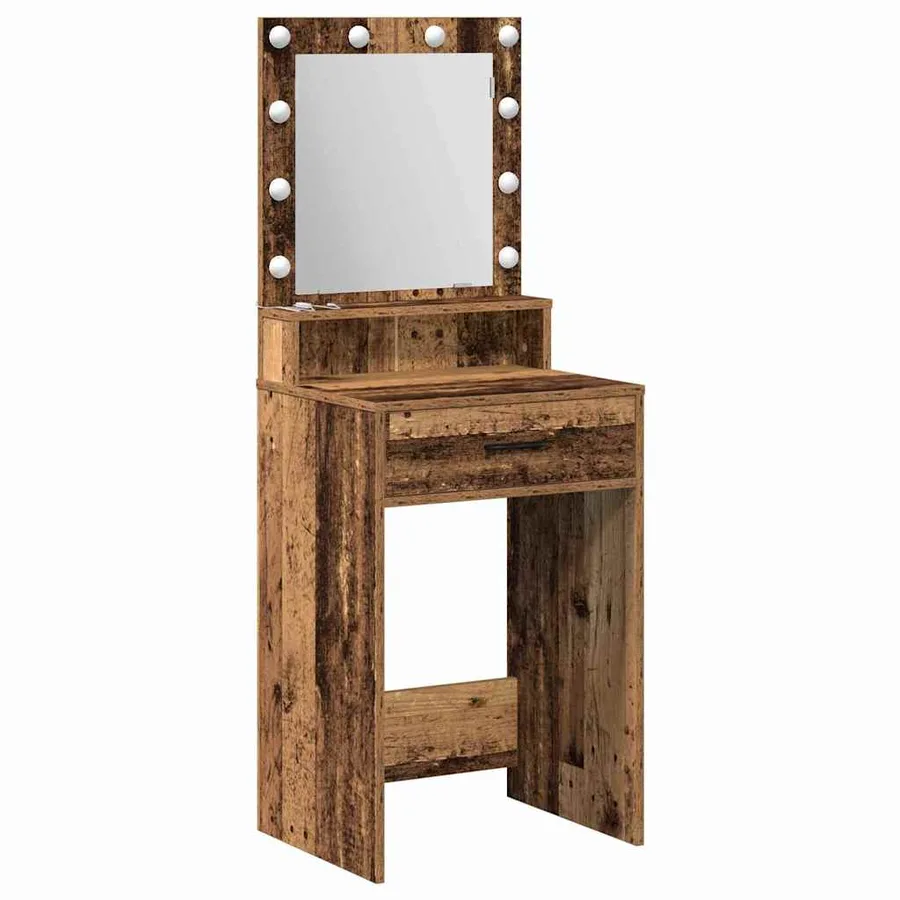 Table de Toilette avec tiroir Bois ancien 50 x 41 x 135 cm - 2