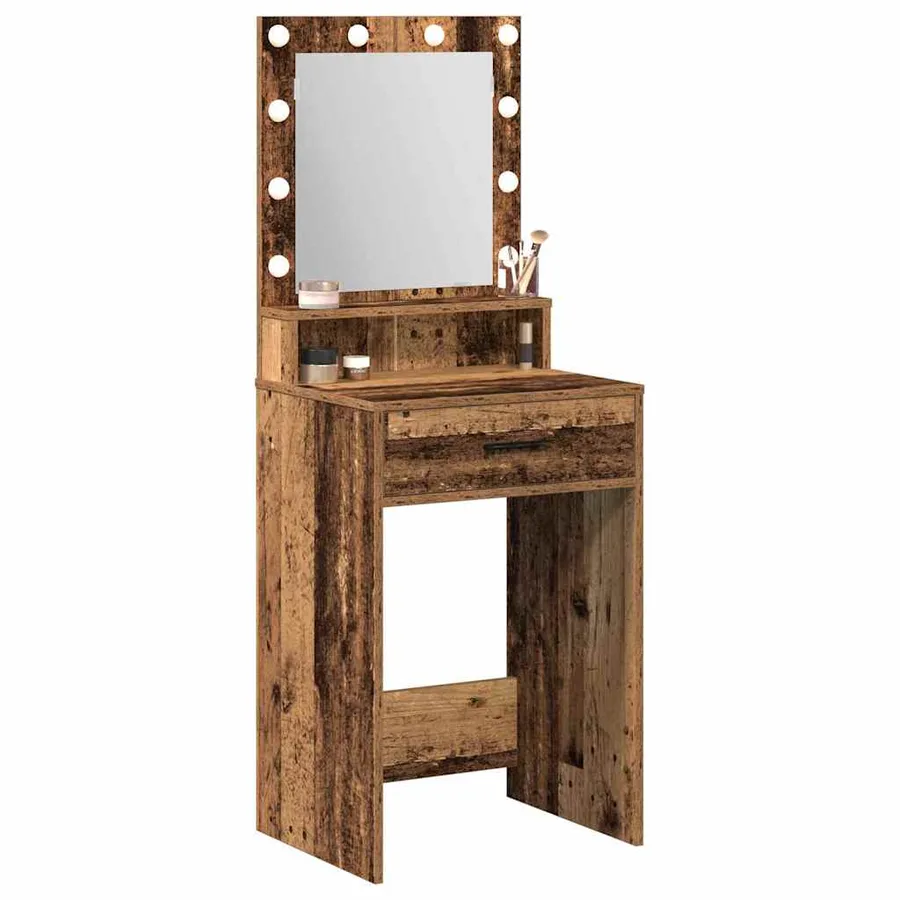 Table de Toilette avec tiroir Bois ancien 50 x 41 x 135 cm - 3