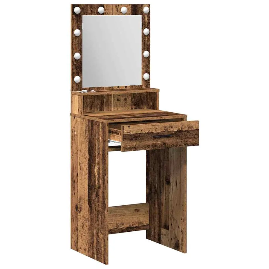 Table de Toilette avec tiroir Bois ancien 50 x 41 x 135 cm - 4