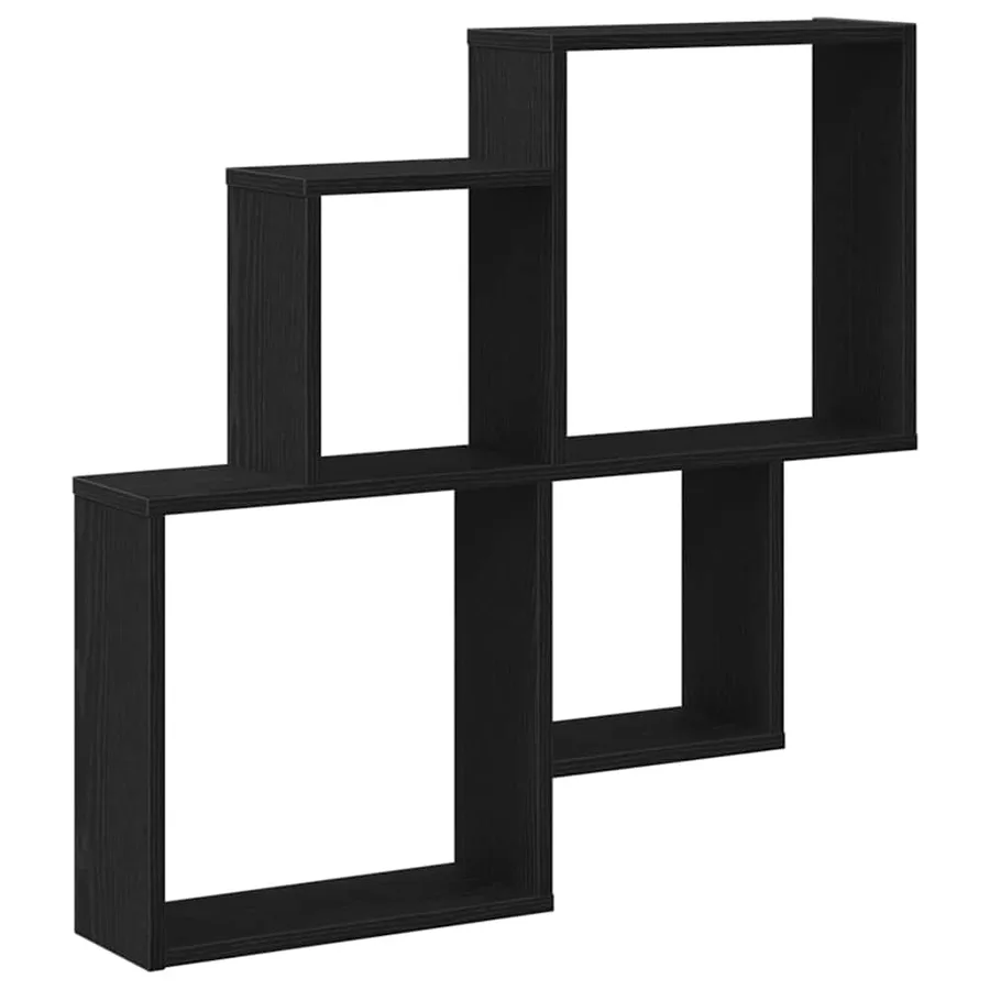 Étagère Murale Chêne noir 80 x 15 x 78,5 cm Bois d'ingénierie - 2