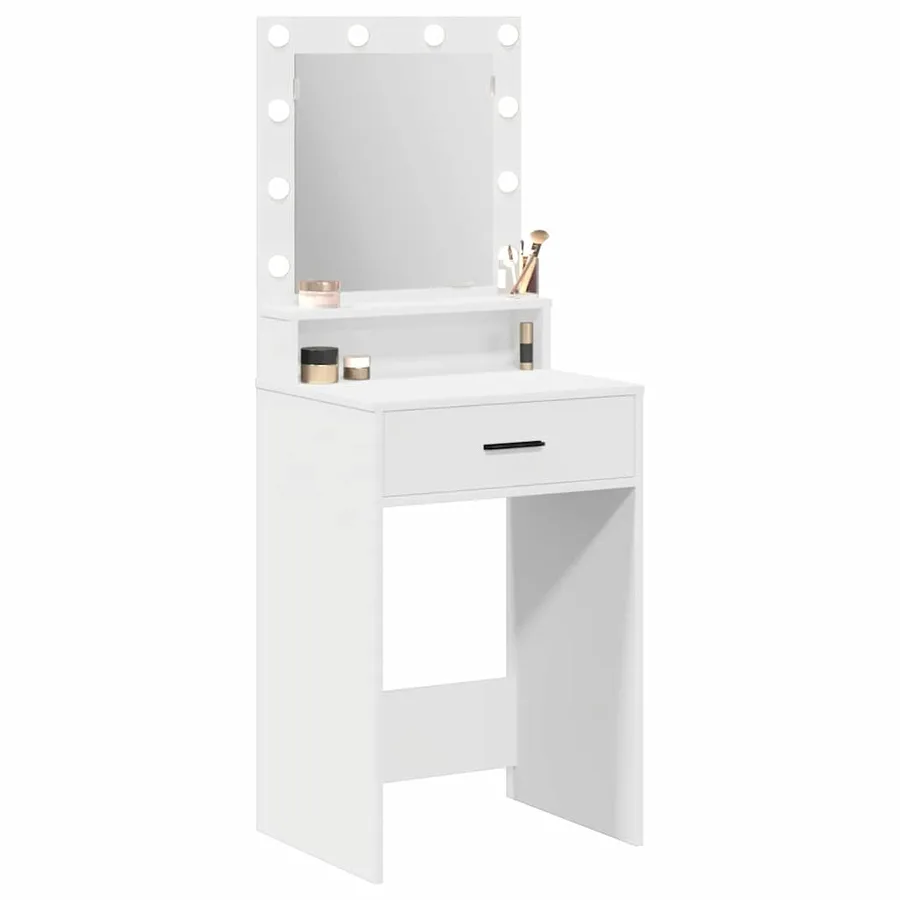 Table de Toilette Blanc 50 x 41 x 135 cm Bois d'ingénierie - 3