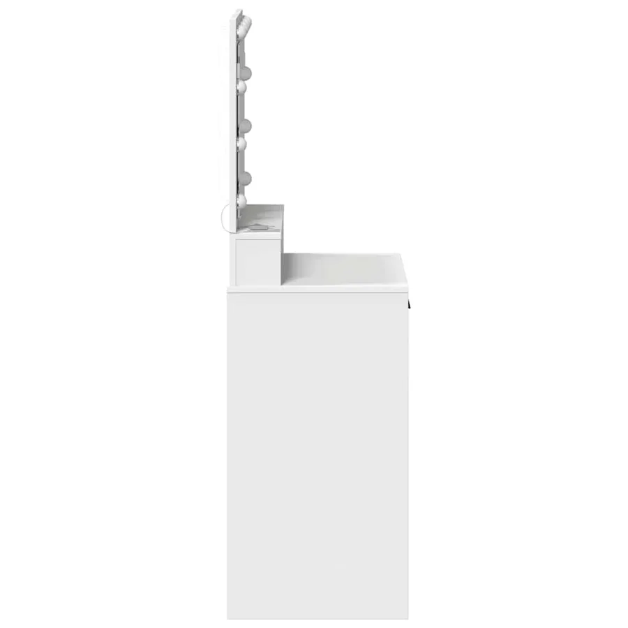 Table de Toilette Blanc 50 x 41 x 135 cm Bois d'ingénierie - 6