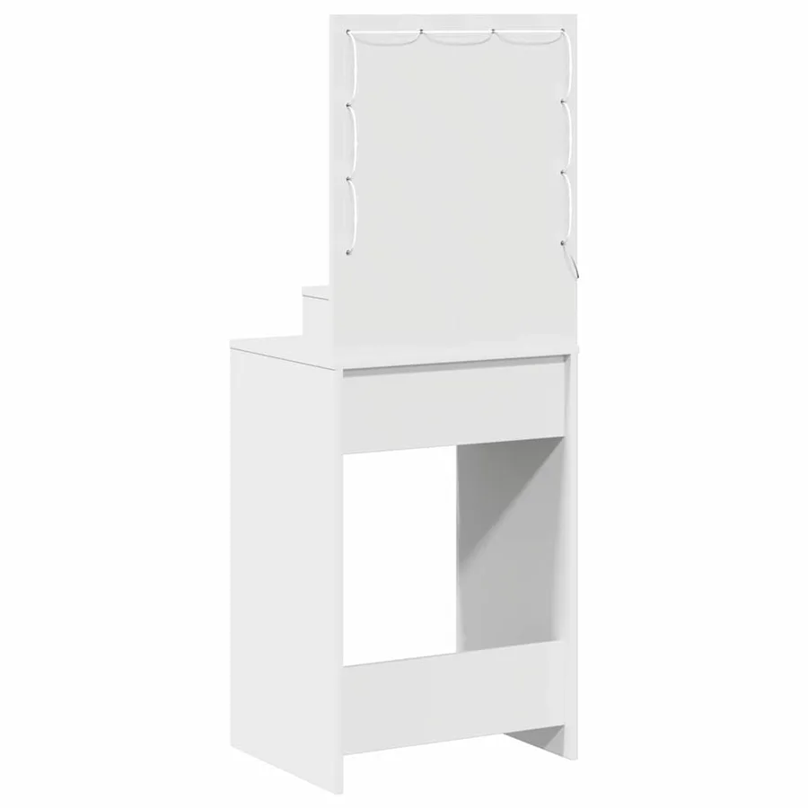 Table de Toilette Blanc 50 x 41 x 135 cm Bois d'ingénierie - 7