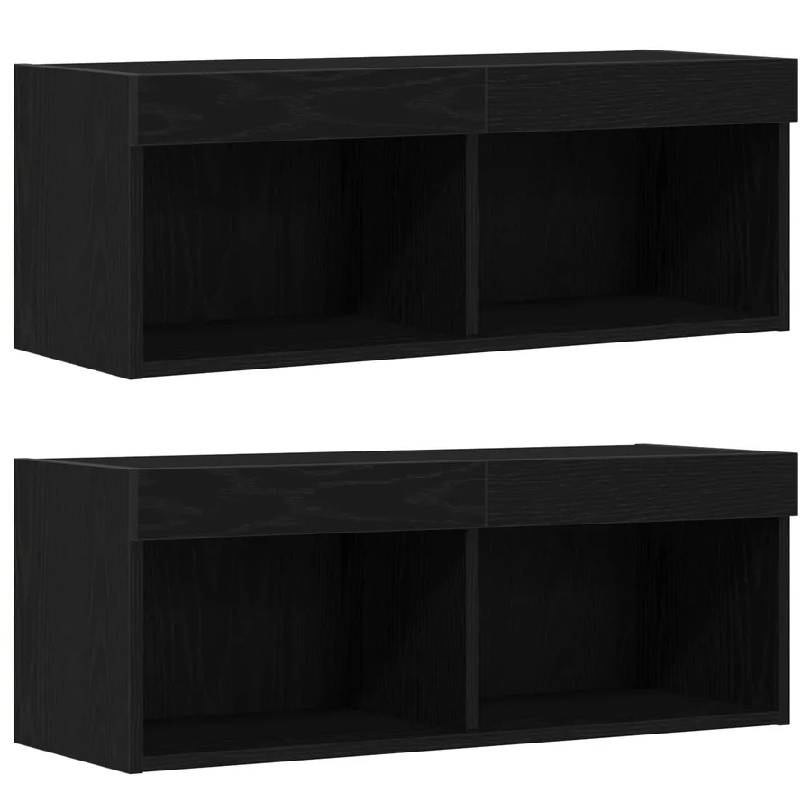Ensemble meuble TV 8 pcs Chêne noir Bois d'ingénierie - 7