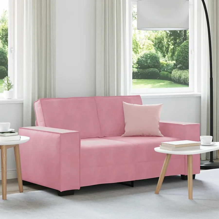 Canapé à 2 places Rose 160x78x84 cm Velours