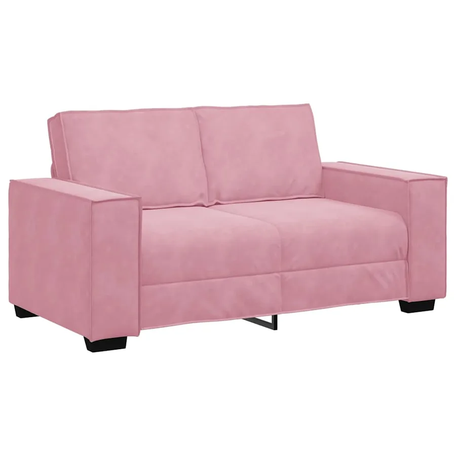 Canapé à 2 places Rose 160x78x84 cm Velours - 2