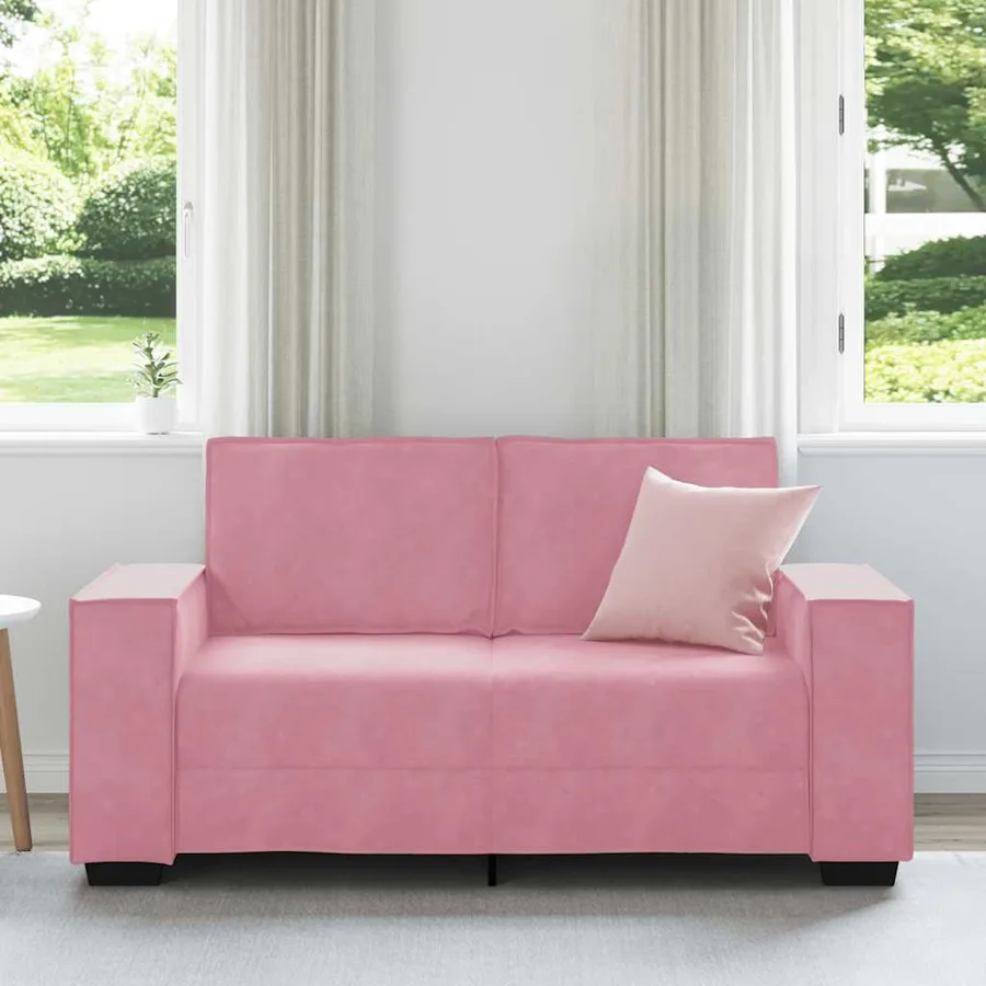 Canapé à 2 places Rose 160x78x84 cm Velours - 3