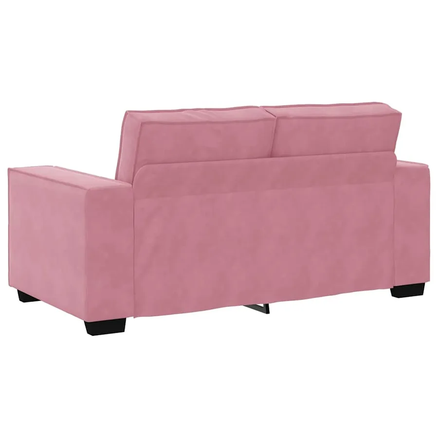 Canapé à 2 places Rose 160x78x84 cm Velours - 6