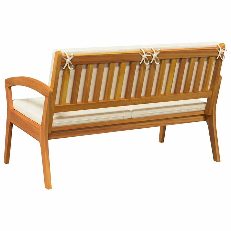 Banc de jardin Huile Naturelle Bois d'Acacia Massif - 4