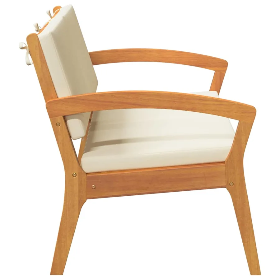 Banc de jardin Huile Naturelle Bois d'Acacia Massif - 6