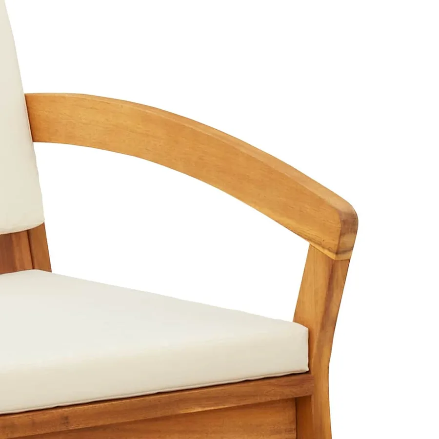 Banc de jardin Huile Naturelle Bois d'Acacia Massif - 7