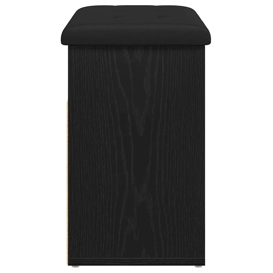 Banc de rangement Chêne noir 62 x 32 x 50 cm Bois d'ingénierie - 7