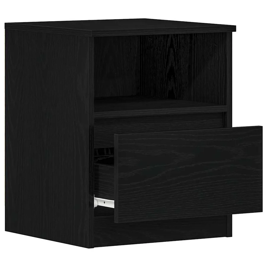 Cabinet de chevet Chêne noir 40 x 40 x 50 cm Bois d'ingénierie - 5