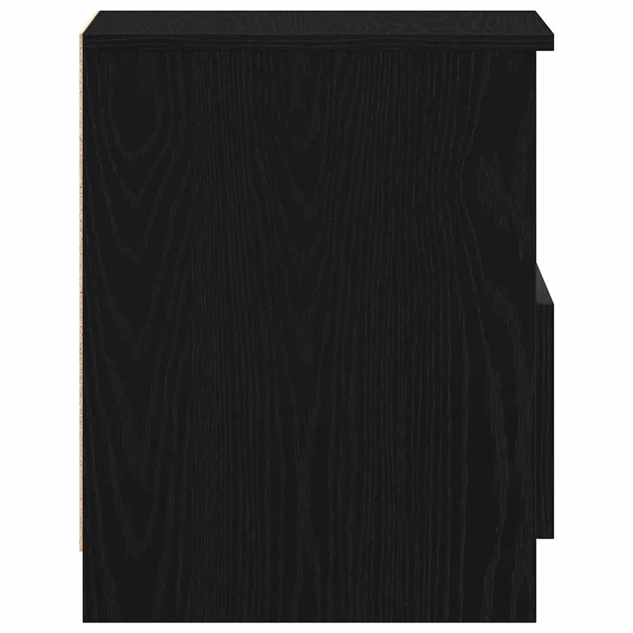 Cabinet de chevet Chêne noir 40 x 40 x 50 cm Bois d'ingénierie - 7