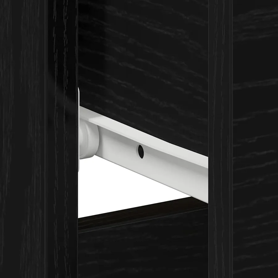 Cabinet de chevet Chêne noir 40 x 40 x 50 cm Bois d'ingénierie - 8