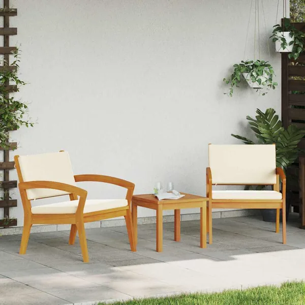 Chaise de jardin 2 pcs Huile Naturelle Bois d'Acacia Massif