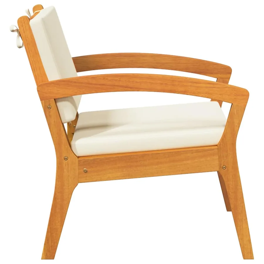 Chaise de jardin 2 pcs Huile Naturelle Bois d'Acacia Massif - 7