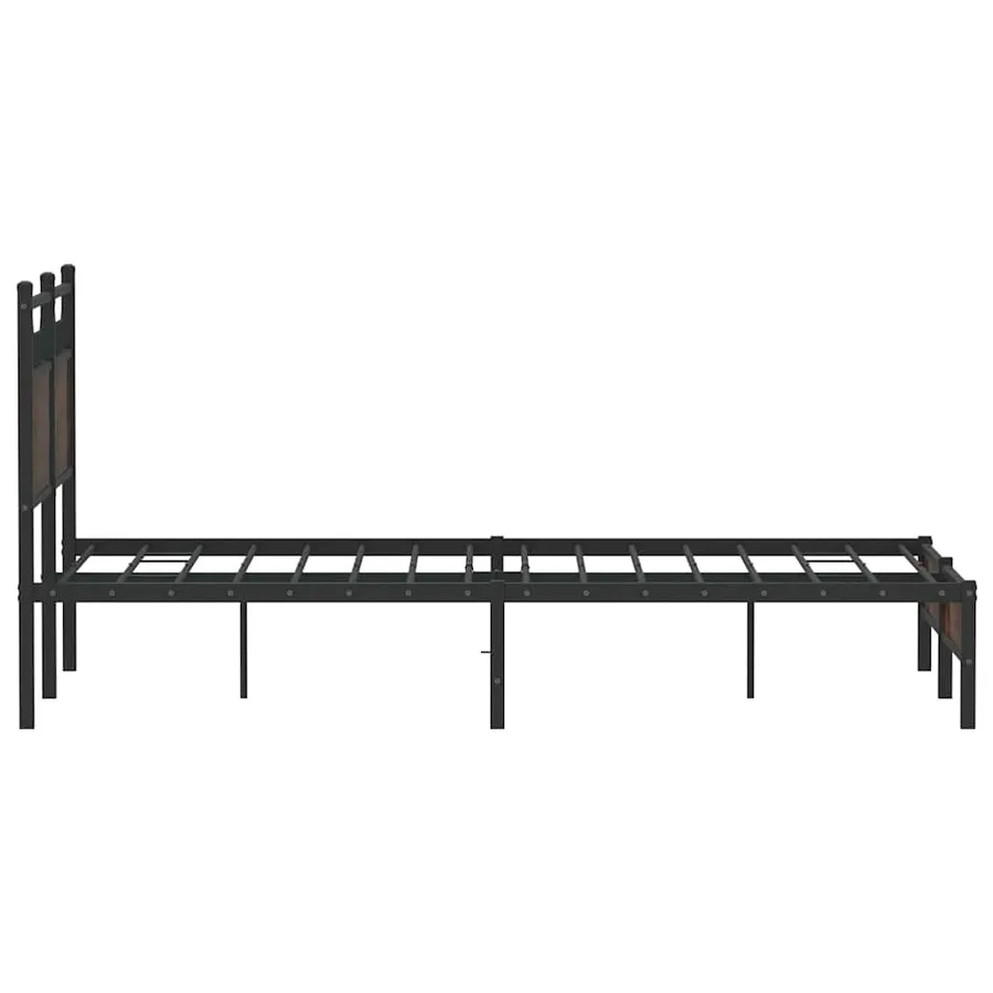 Cadre de lit sans matelas chêne marron 120x190 cm - 7