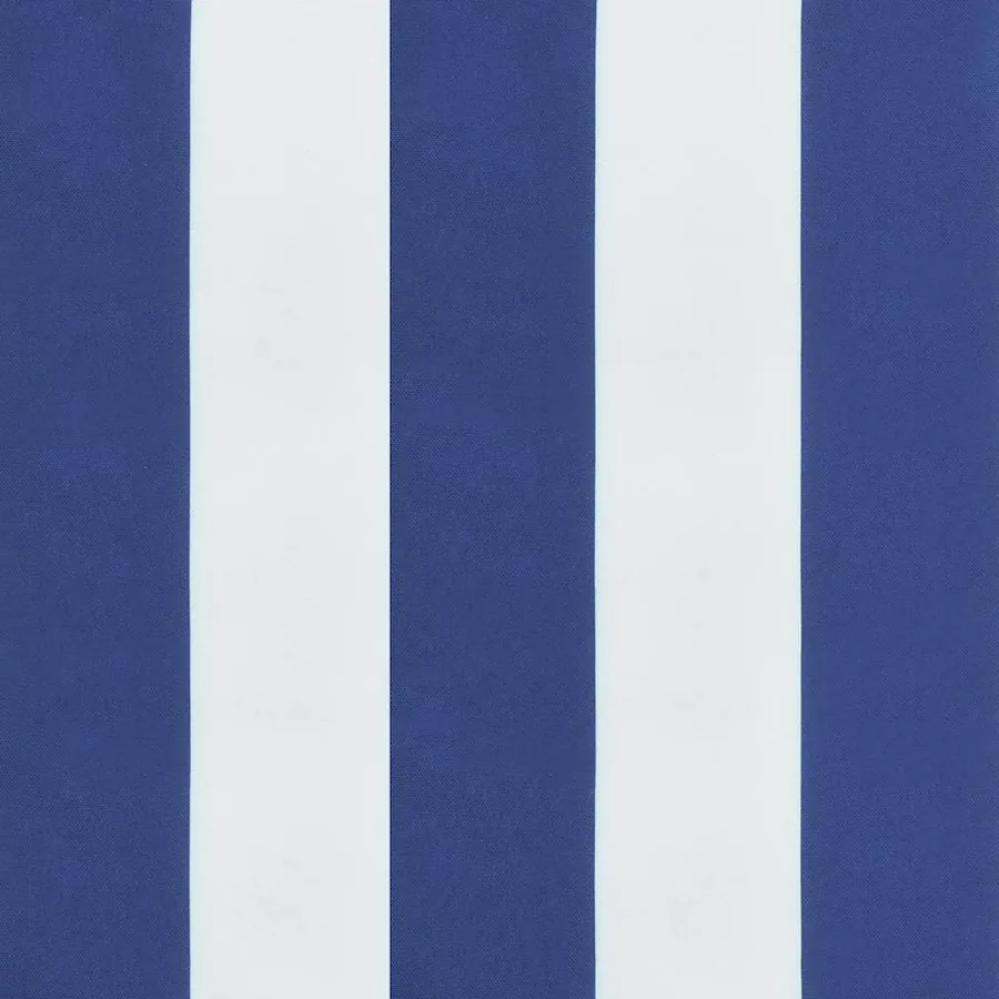 Coussin de banc de jardin rayures bleues et blanches 200x50x3cm - 6