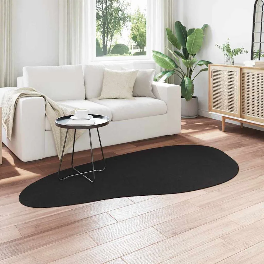 Tapis de surface HUARTE Noir 100 x 200 cm Polyester - 3