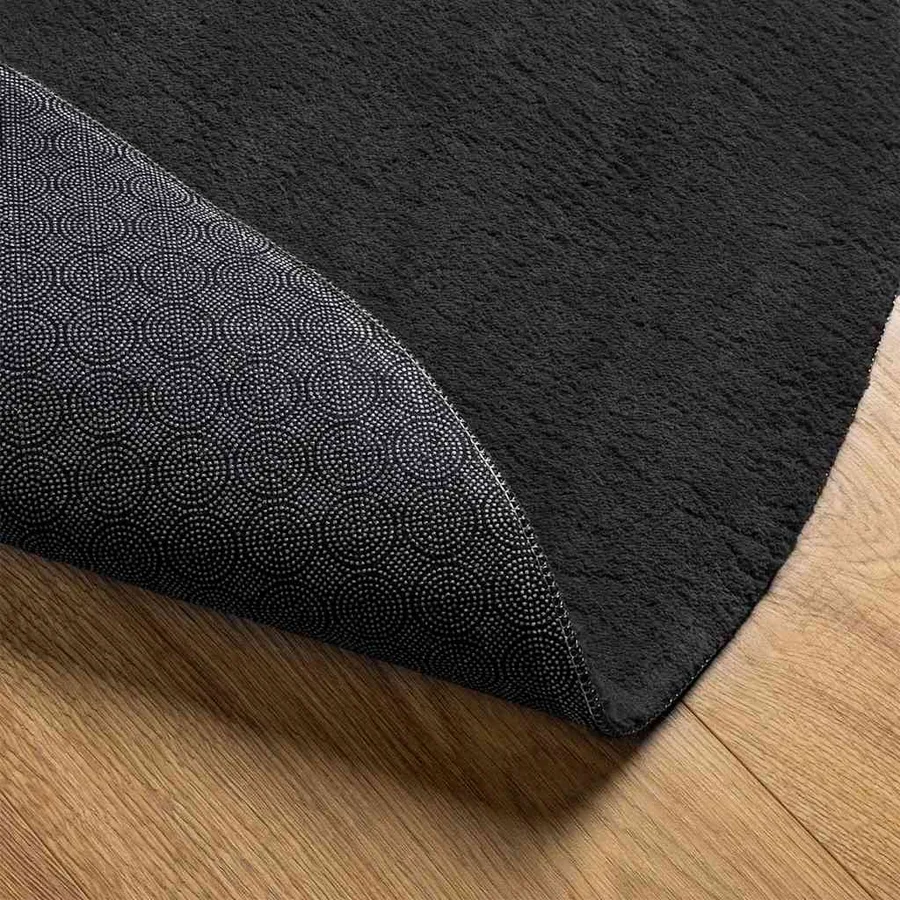 Tapis de surface HUARTE Noir 100 x 200 cm Polyester - 5