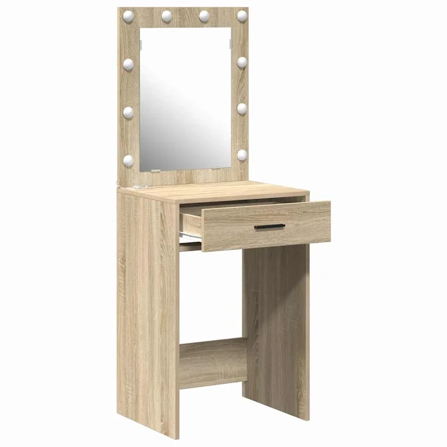 Table de Toilette avec tiroir Chêne Sonoma 50 x 41 x 135 cm - 4