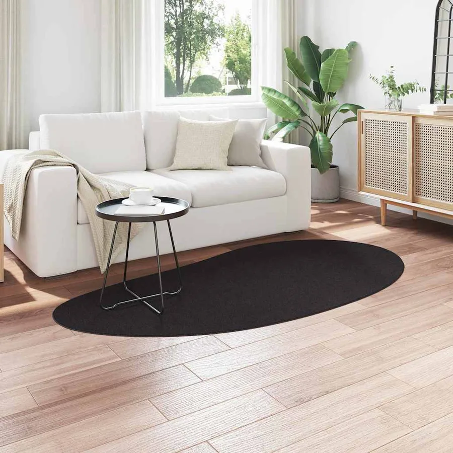 Tapis de surface HUARTE Noir 100 x 200 cm Polyester - 3