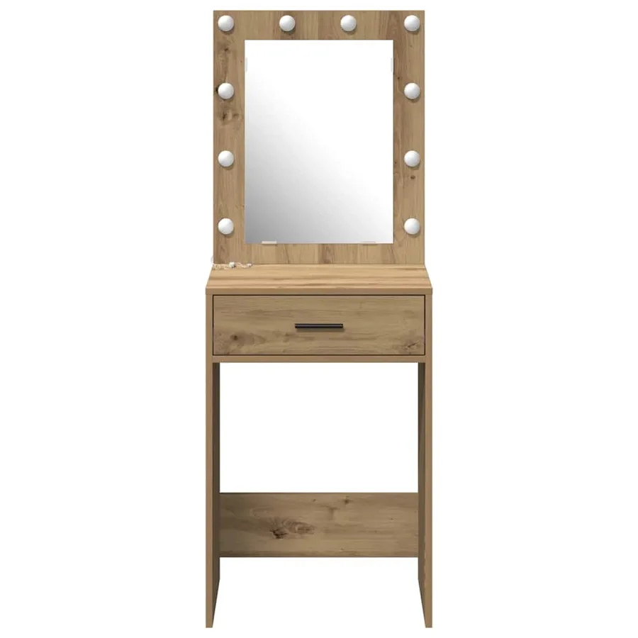 Table de Toilette Chêne artisanal 50 x 41 x 135 cm - 5