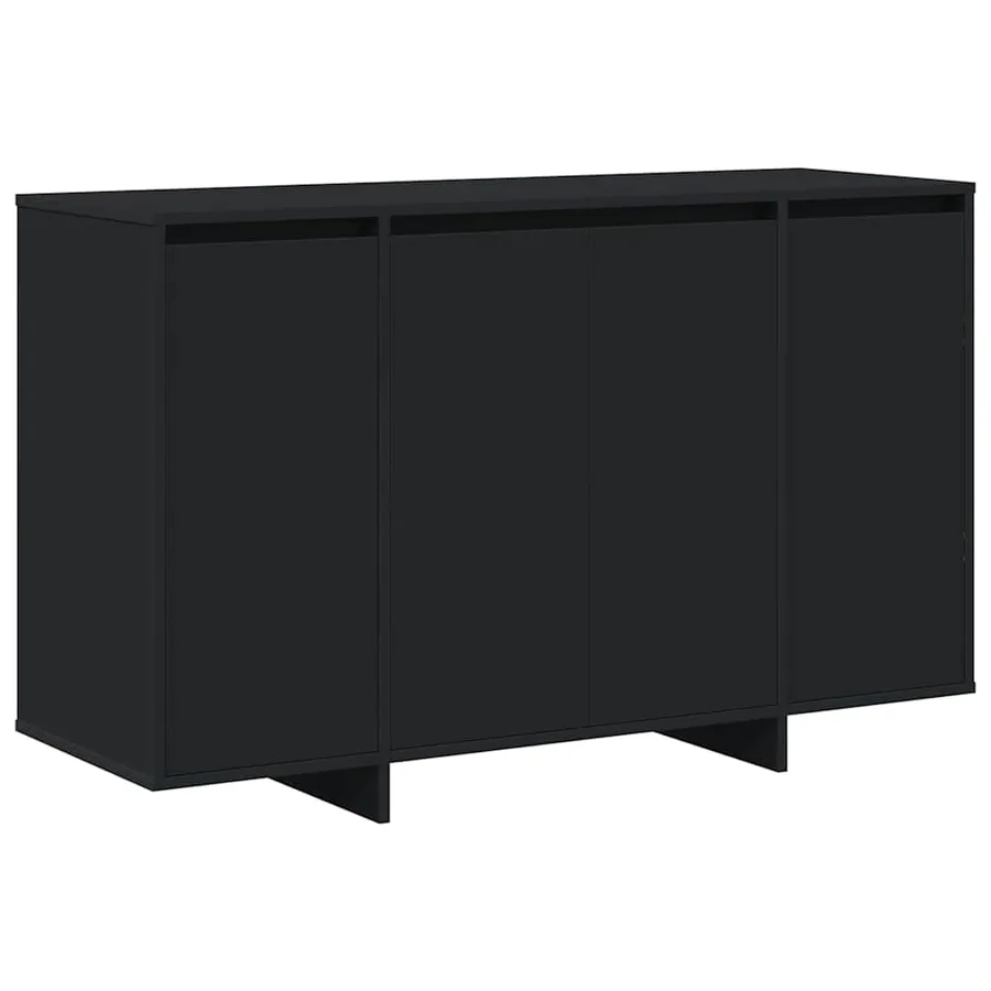 Buffet Noir 120 x 41 x 75 cm Bois d'ingénierie - 2