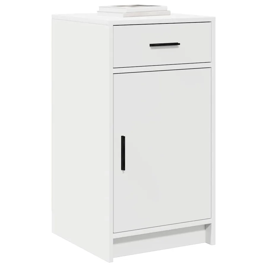 Buffet avec tiroir Blanc 40 x 40.5 x 75 cm Bois d'ingénierie - 3