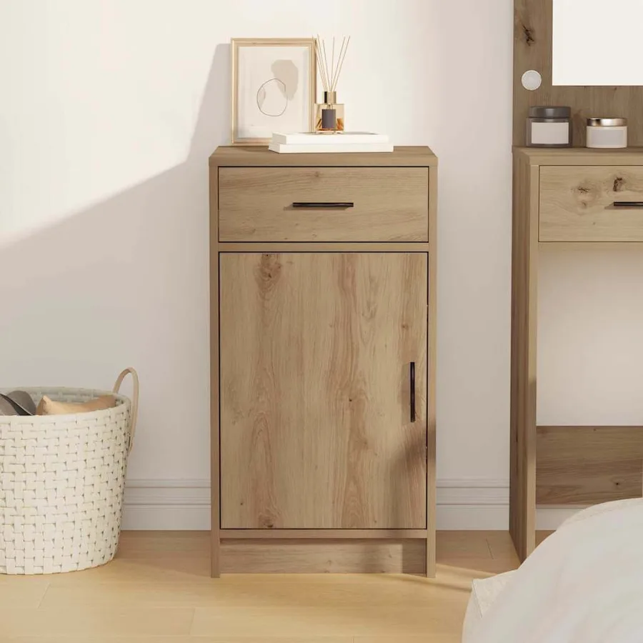 Buffet Chêne artisanal 40 x 40.5 x 75 cm Bois d'ingénierie - 4