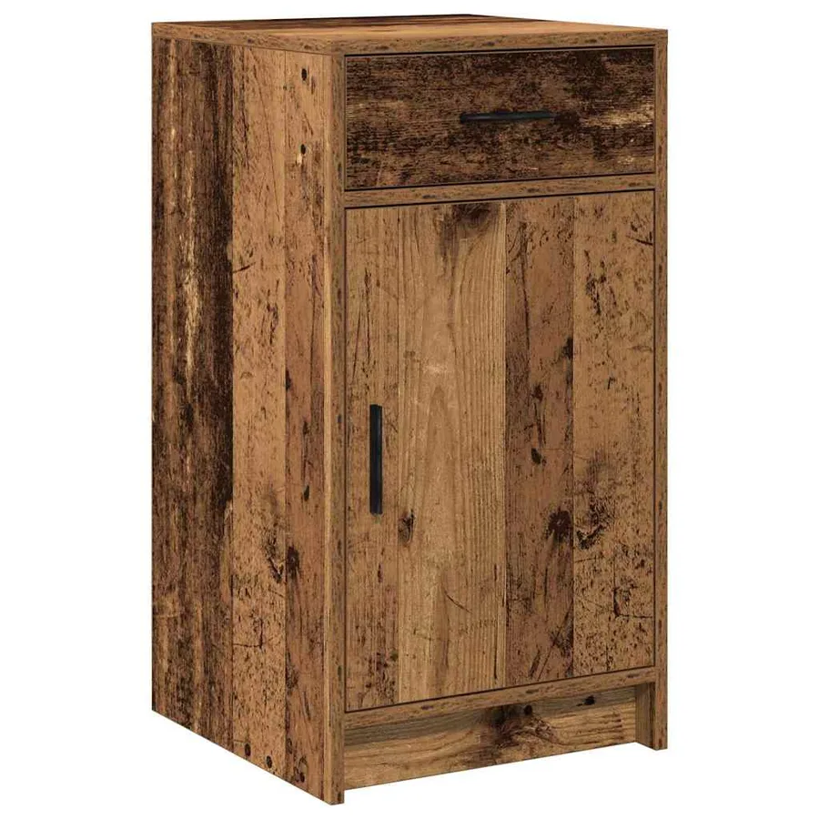 Table de Toilette avec tiroir 3 pcs Marron Bois d'ingénierie - 7