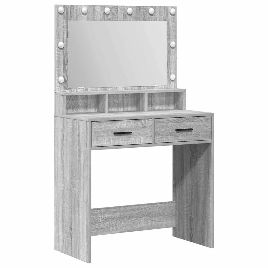 Table de Toilette avec tiroir Gris Sonoma 79 x 41 x 135 cm - 2