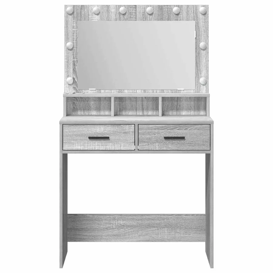 Table de Toilette avec tiroir Gris Sonoma 79 x 41 x 135 cm - 5